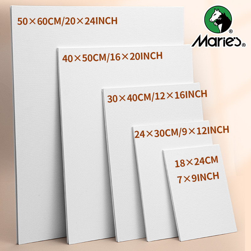 

1pc Marie's Canvas Board,Art Painting White Blank Canvas Panels,Oil,Acrylic,Gouache,Tempera Paint for Professionals & Beginners