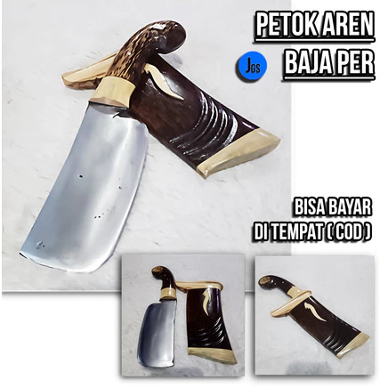 KR (COD) Golok Petok Cepot Kayu Ruyung Pull Tang SELALU READY