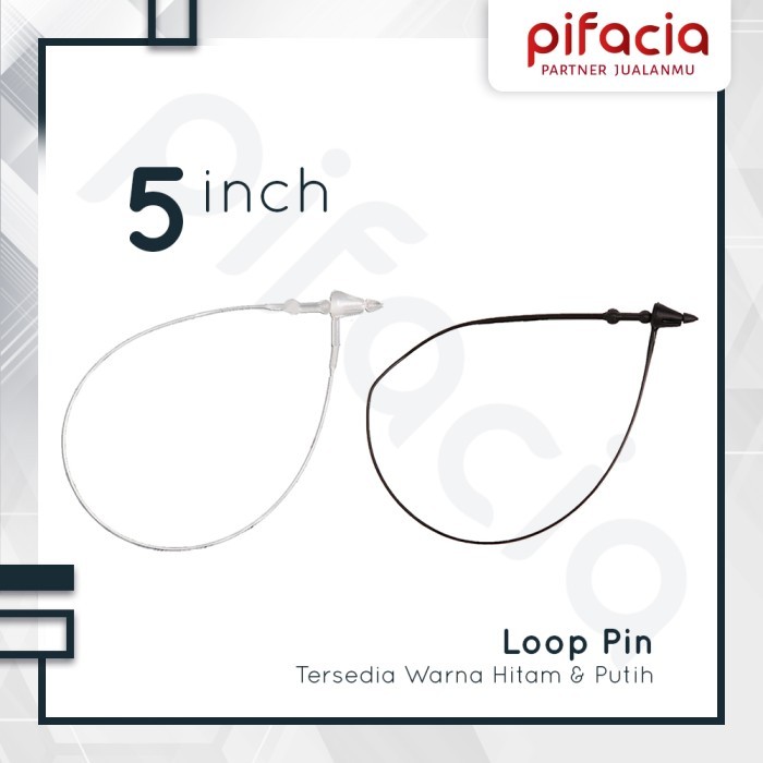 New Product LOOP PIN KERUCUT / STRING PIN SEGITIGA UKURAN 5 INCH Isi 5000Pcs - Hitam