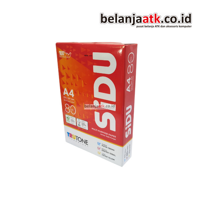 

Kertas HVS Putih Sidu A4 80 Gram