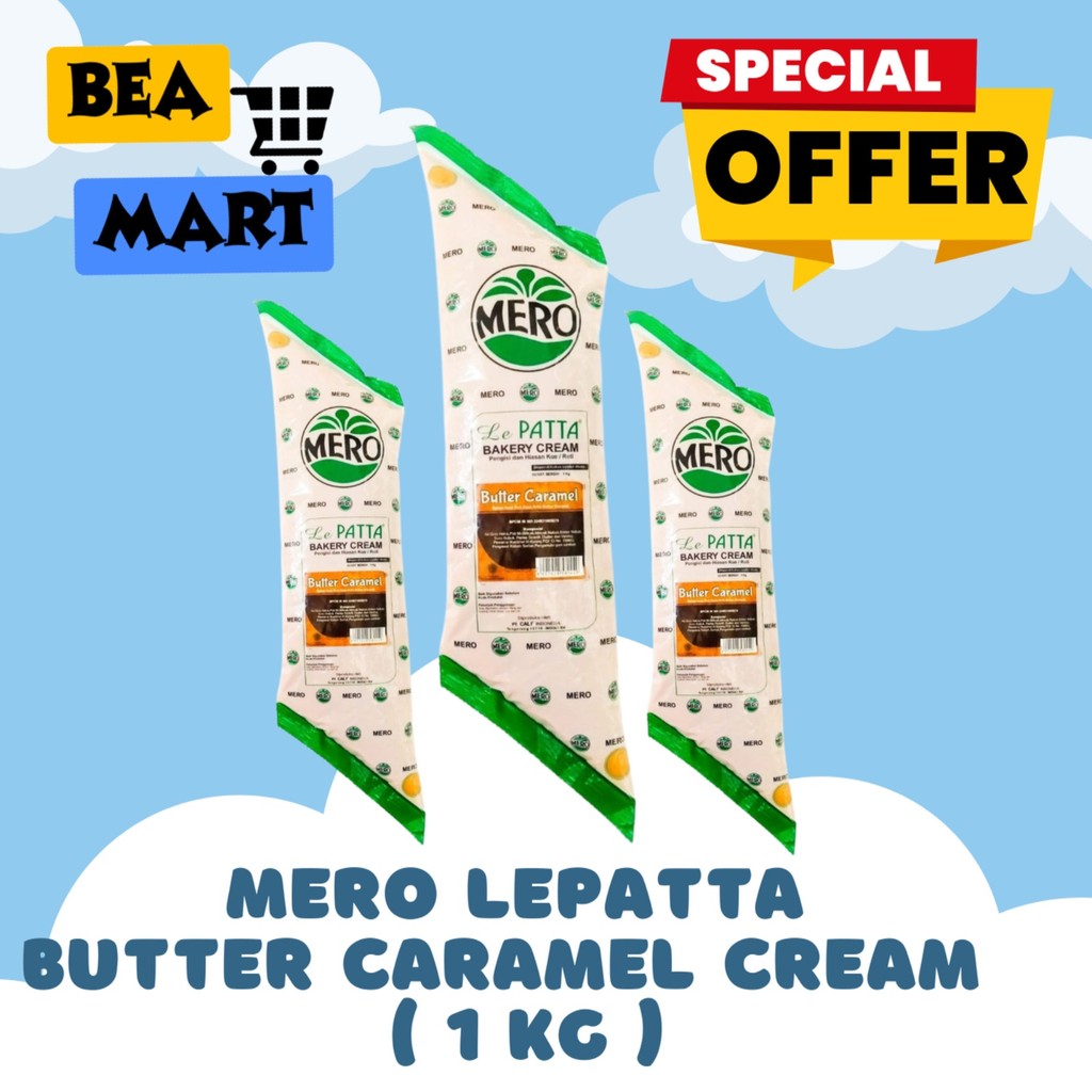 

Mero Lepatta Butter Caramel 1kg | Le Patta Bakery Cream Filling Topping 1 kg