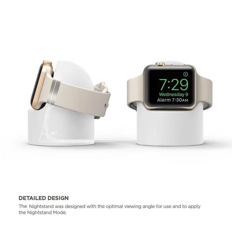 Apple Watch Dock Stand Wireless Charger Silicone Holder mirip Elago