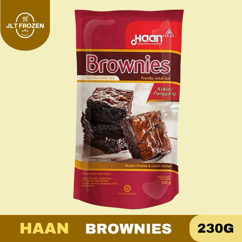 

Haan Brownies Kukus / Panggang Tepung Premiks Brownies coklat - 230g