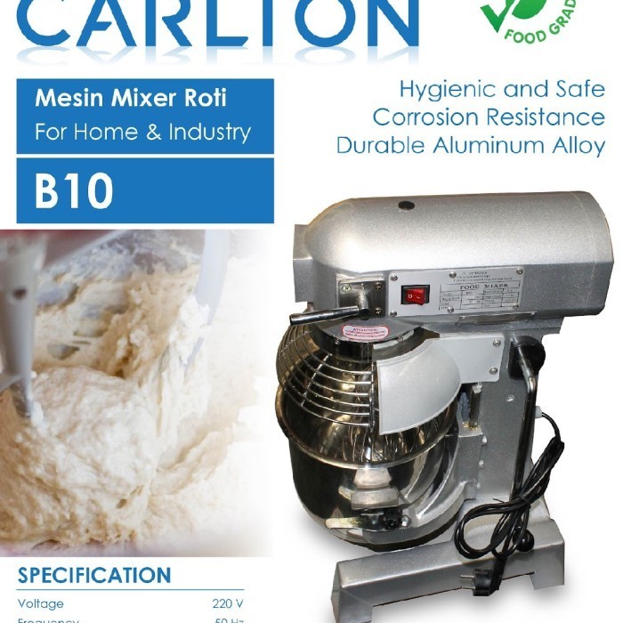 Planetary Mixer Getra B10 Mixer Planetary Roti 10 Liter Garansi Resmi
