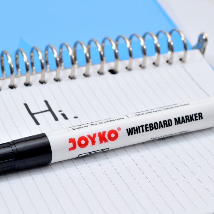 

JOYKO WHITEBOARD MARKER SPIDOL PAPAN TULIS JOYKO WM-28~30 1 BOX 12 PCS - BLACK