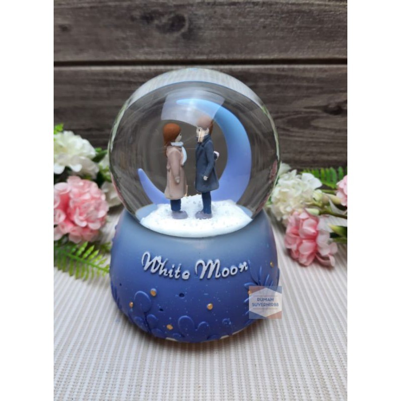 

cod / Kotak Musik Bola Salju Lampu Snowball Kaca Kristal Snowglobe Waterball