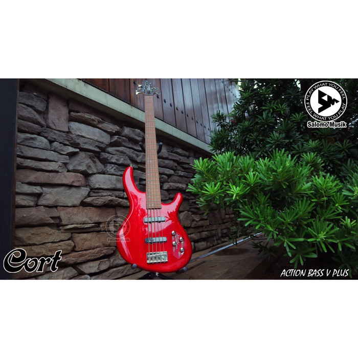Cort Action Bass V Plus Orinal - Hitam