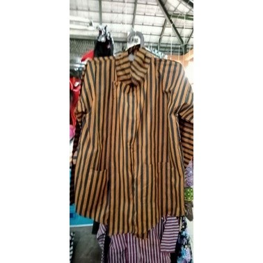Baju Surjan Lurik Pria Desa Bahan Halus // Surjan lurik Adat Ja