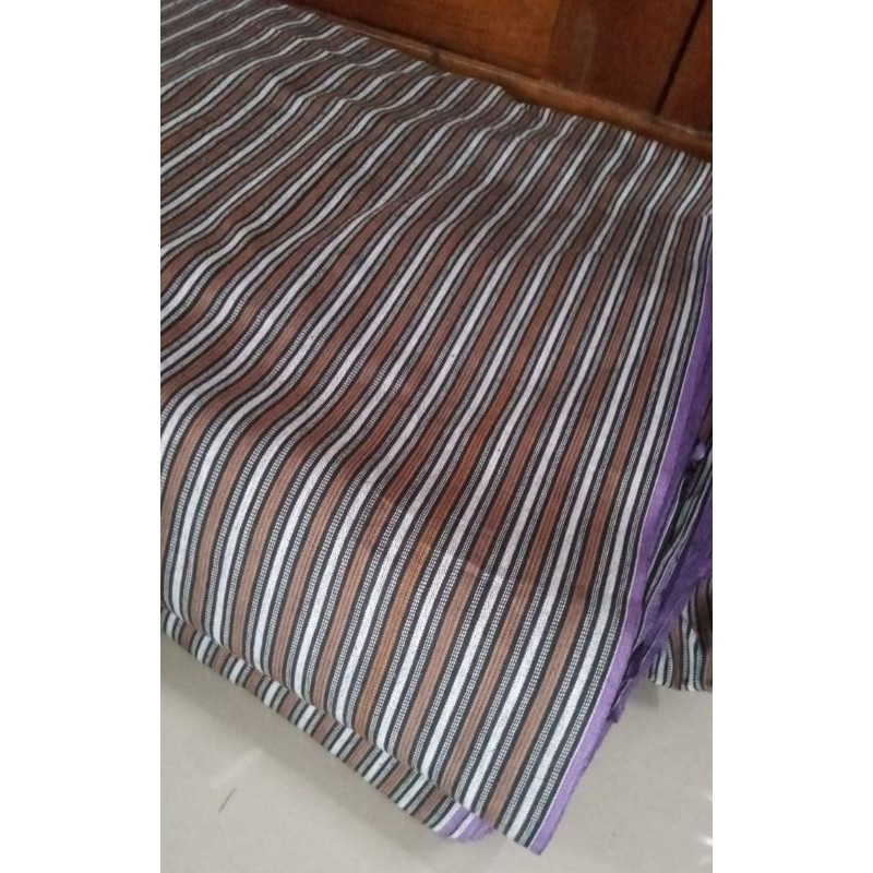 Baju Kain Lurik Coklat Milo