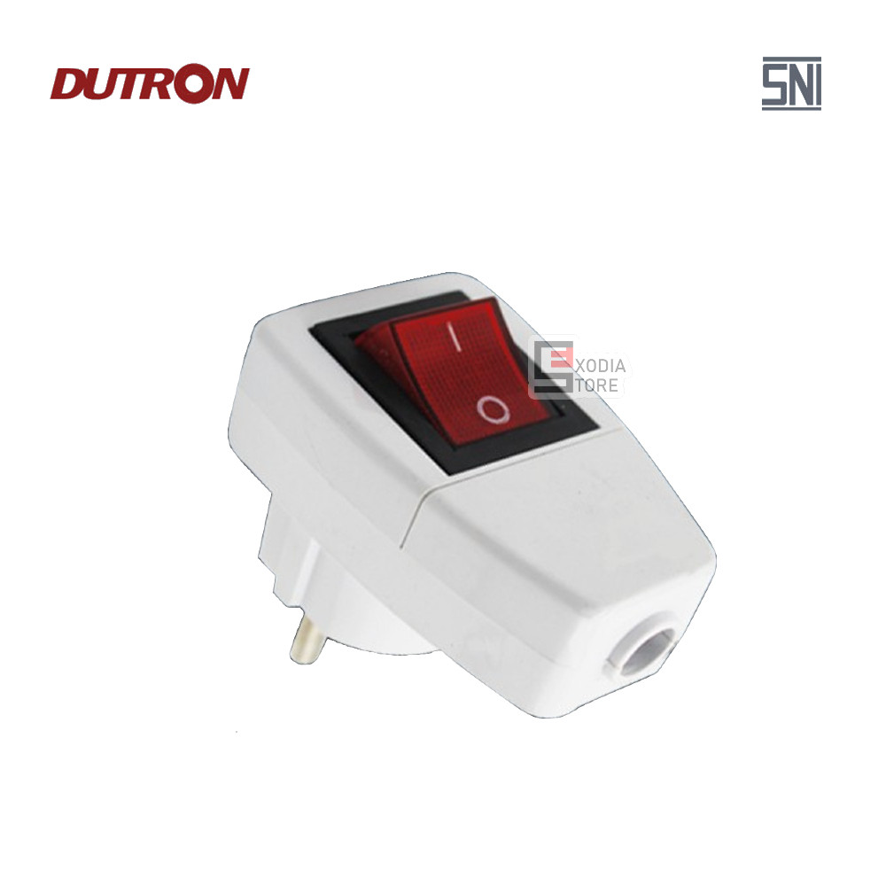 DUTRON Steker Arde Switch Colokan ON/OFF Steker Saklar Lampu SNI