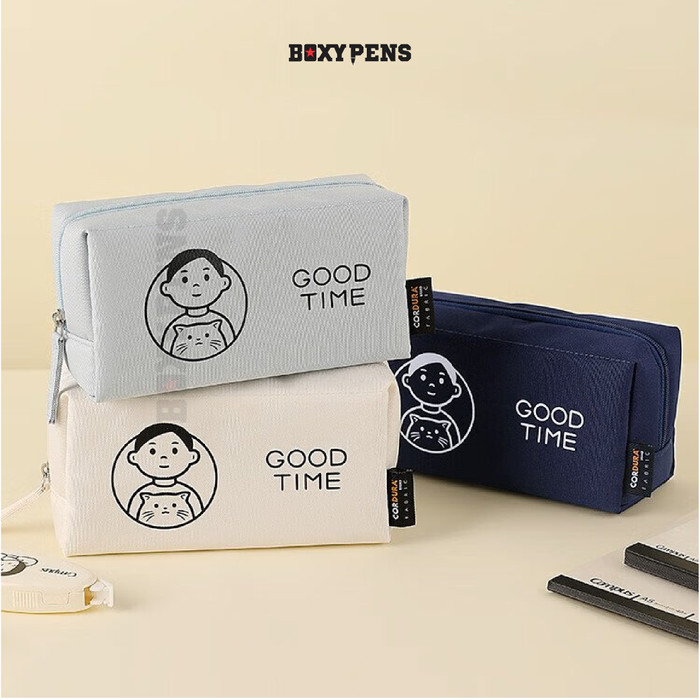 

Kokuyo Noritake Joint Pencil Case Nemunemu Storage Box - Light Blue