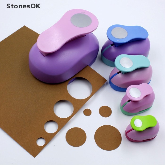 PAPER PUNCH CIRCLE CUTTER 9 16 25 MM PEMBOLONG BULAT BESAR - 1 buah 9mm