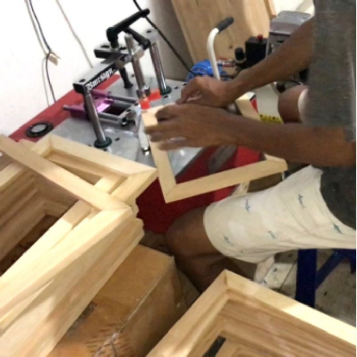 pora kayu bingkai frame kayu natural + mika bening ukuran a4 a3+ - Kayu Natural, 5R (13x18cm)