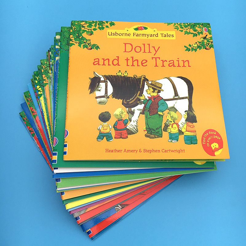 Random 4 books English Usborne books for Children kids Picture Books Baby famous Story Farmyard Tale