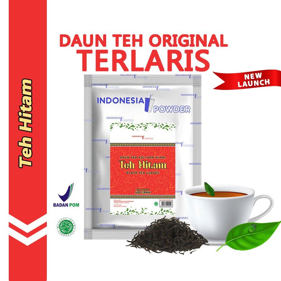 

Daun Teh Hitam Alami Organik Black Tea Original Tanpa Campuran 400 Gr