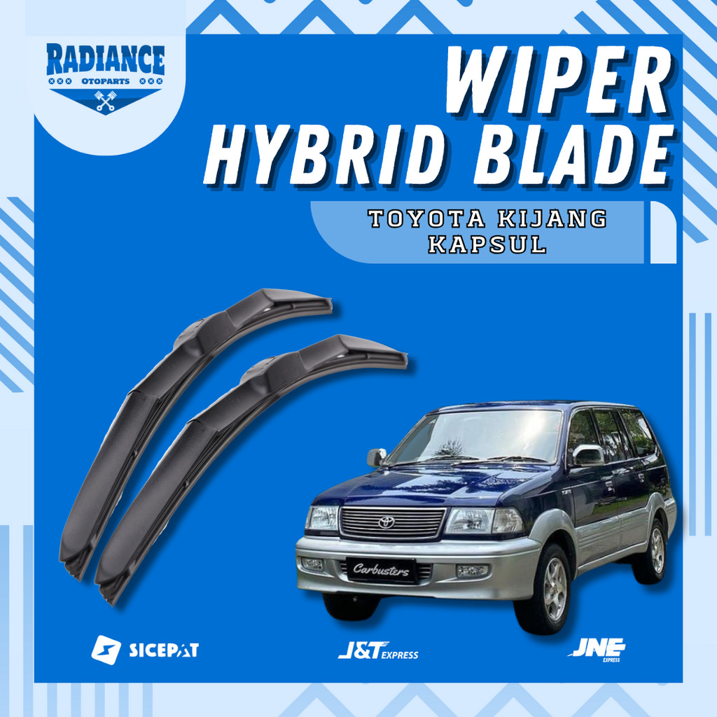 Wiper Mobil Hybrid Toyota Kijang Kapsul 1SET Wiper Blade Hybrid Kiri Kanan Alat Sapuan Kaca Mobil W3
