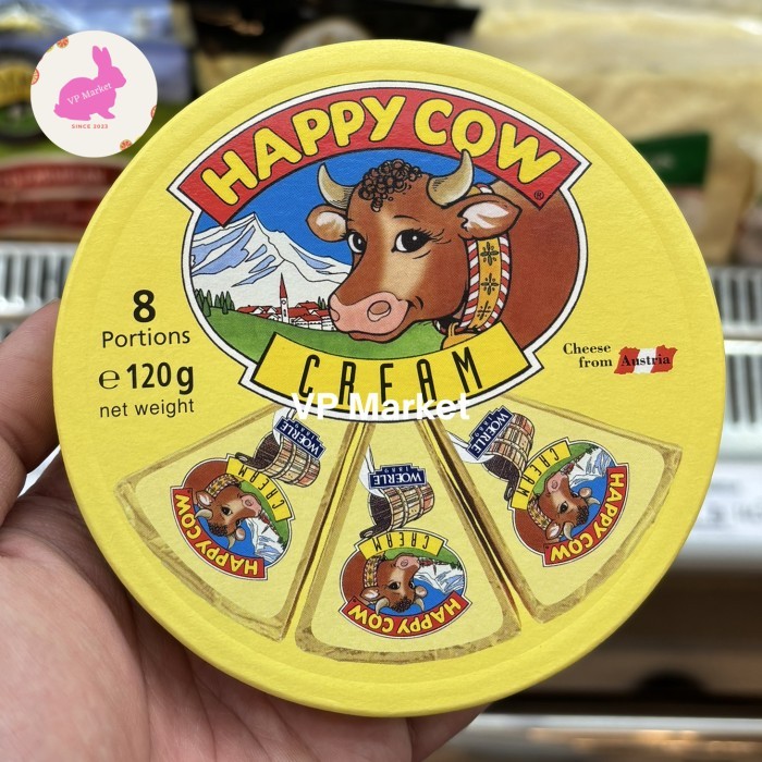 

Happy Cow Cream Cheese 8 Portions | 120g | Cream From Australian