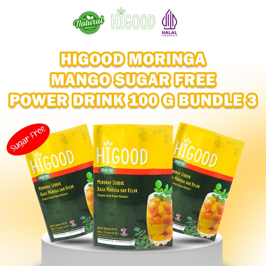 

Higood Kelor Mangga Sugar Free ( Tanpa Gula ) Bundle 3 Pcs