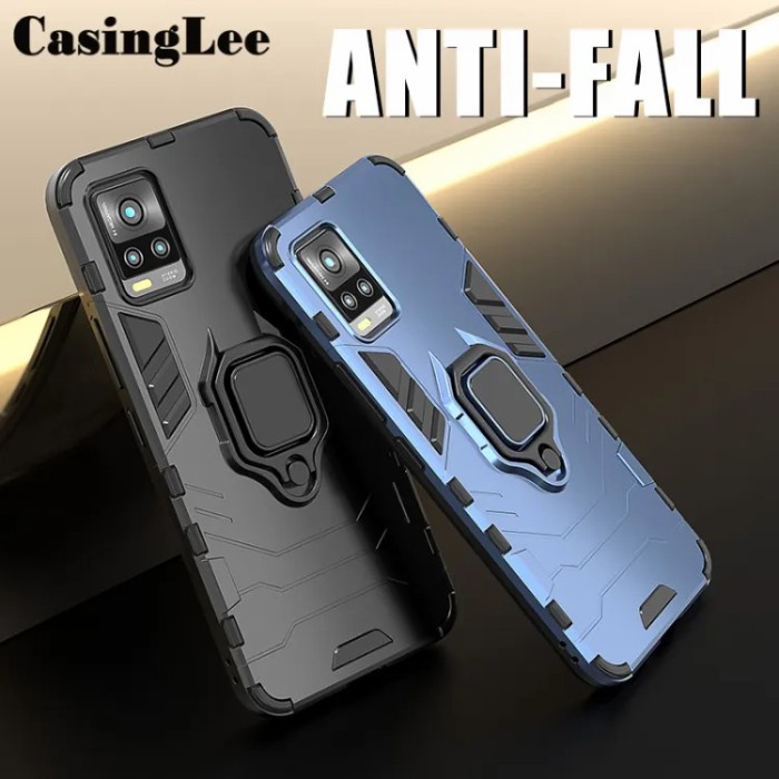 VIVO V21 4G 5G / V21E CASE ROBOT ARMOR IRING STANDING CASE