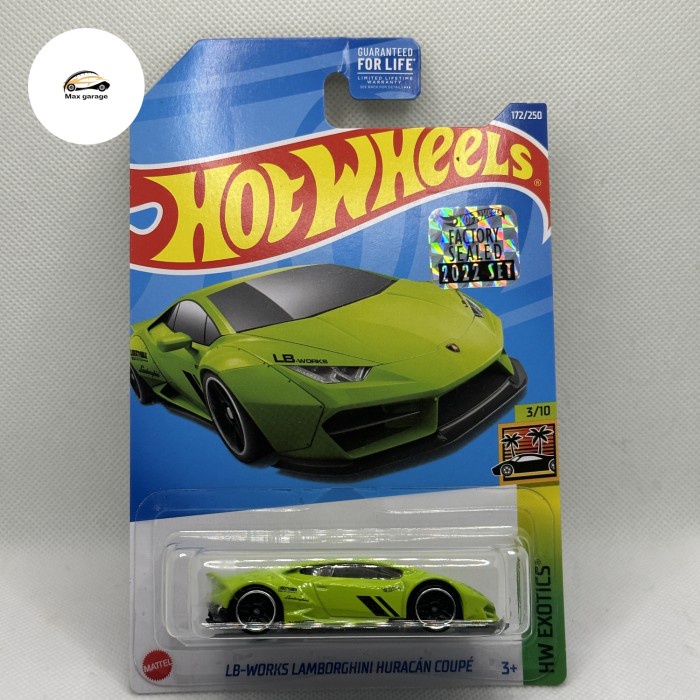 TOY27 hot wheels lamborghini huracan hijau LBWK