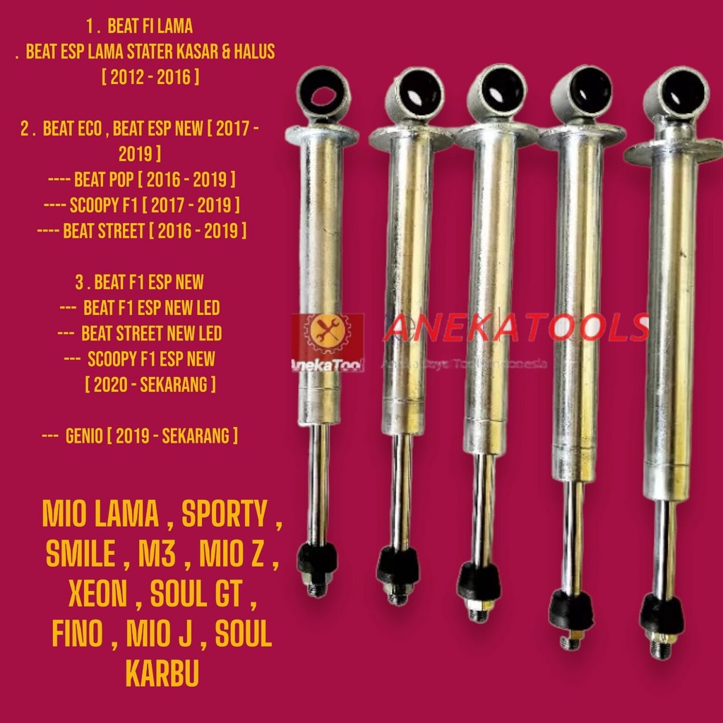 Tabung stik Hidrolis shock belakang Mio Beat Vario Scoopy Vario 150 motor