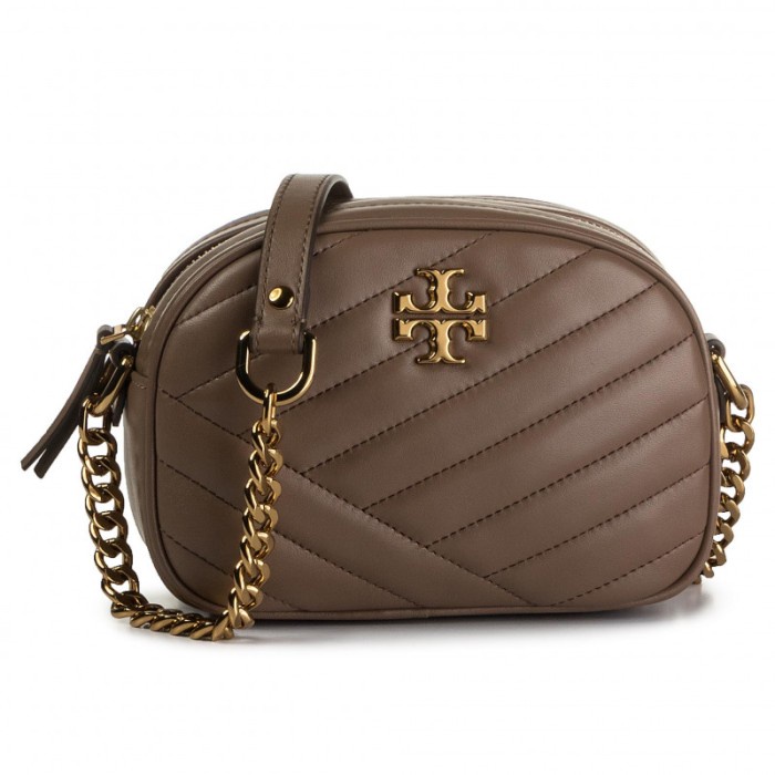 VS Tas Tory Burch 60227 Kira Chevron Small Camera Bag Classic Taupe 250 Vvs