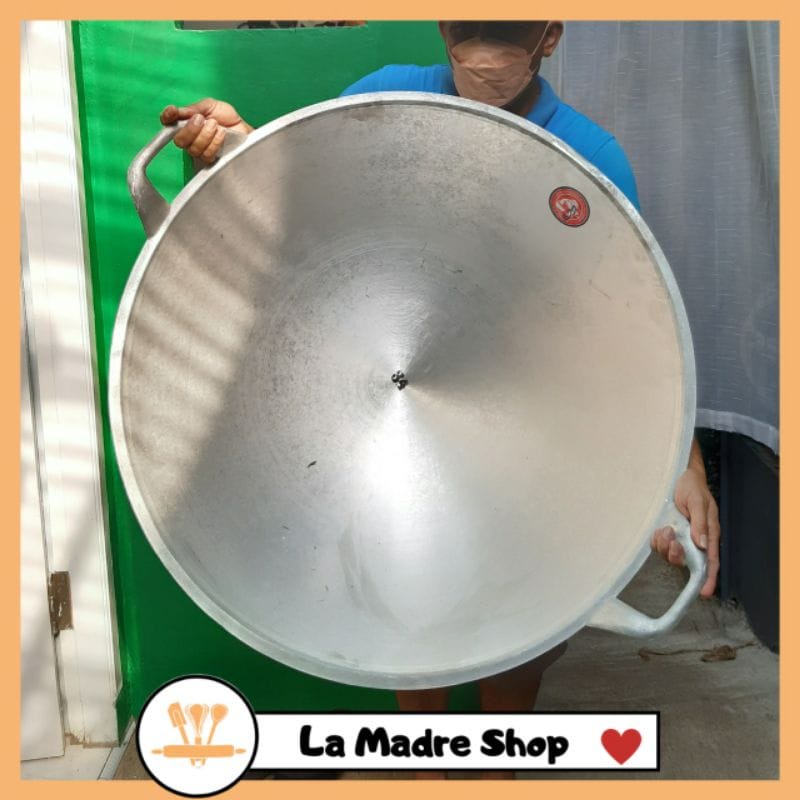 Wajan Kuali / katel Jumbo Alat Masak porsi besar 50kg anti lengket alumunium besi cor