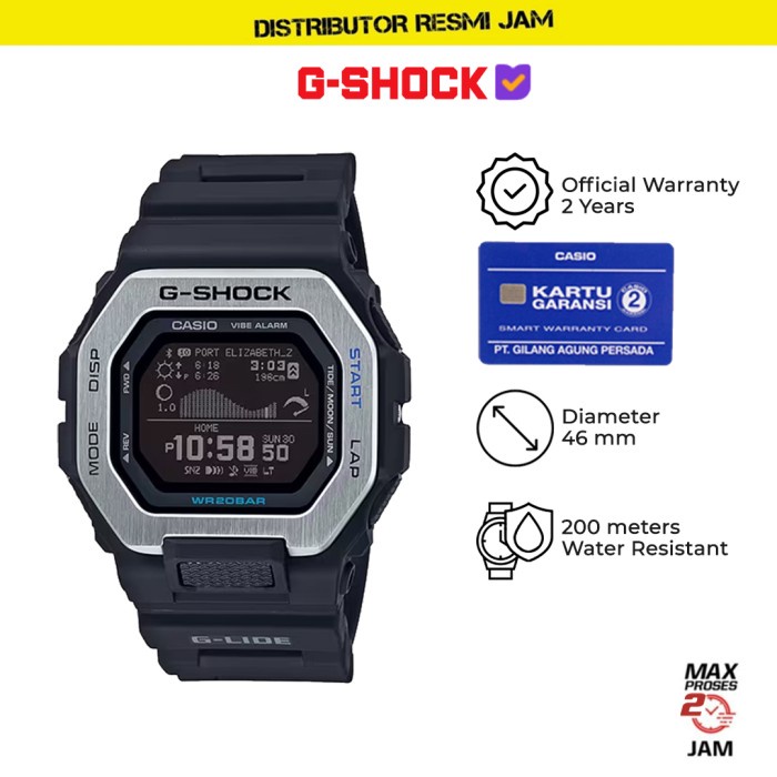 GShock GBX-100-1DR GBX-100 GBX100 Garansi Resmi 2 Tahun