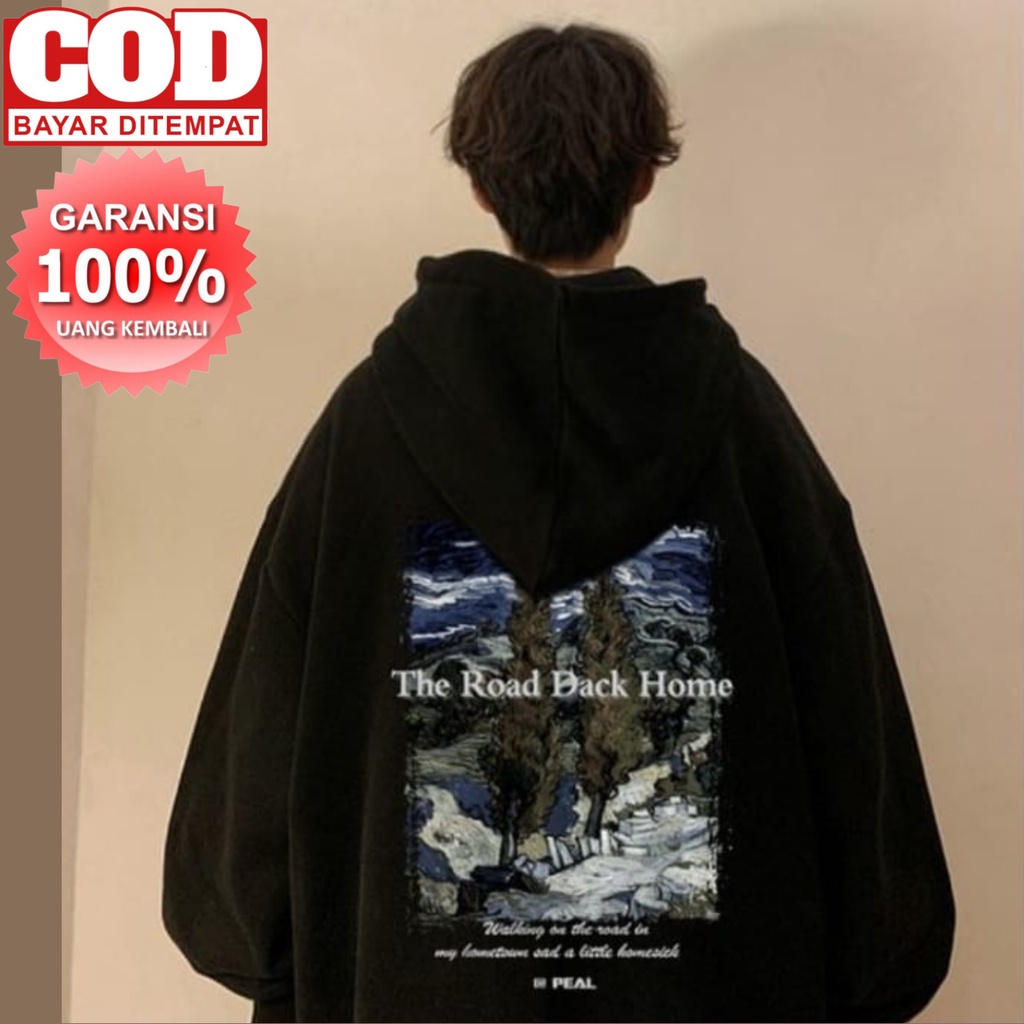 PROMO COD Hoodie The Road Dack Home Missing Home Hoodie Pria Wanita Hoodie Lukisan Minyak Hoodie Pria Fashion Hangat Uniseks Pulover Hip Hop Kaus Kasual Pria Trendy