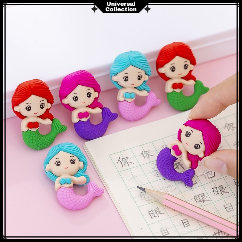 

PENGHAPUS PENSIL MODEL PUTRI DUYUNG MERMAID / STIP PENGHAPUS LUCU