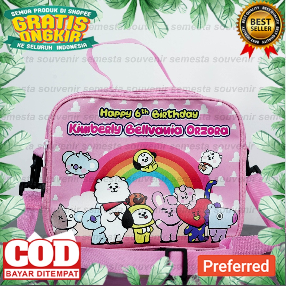 

READY STOK !! BEST SELLER !! TAS ANAK /Tas Pesta Ulang Tahun Anak || Goodie Bag Resleting Slempang Premium ||Tas Ulang Tahun Foto Sendiri