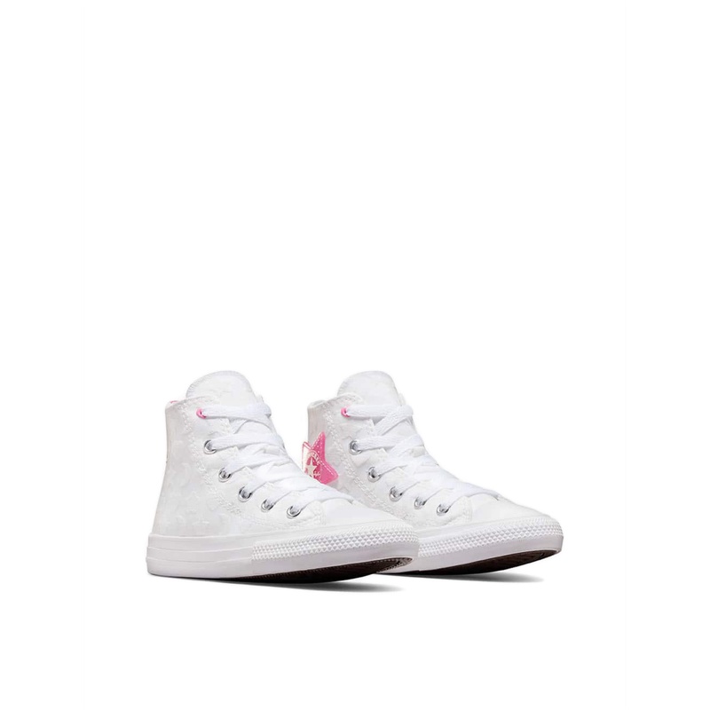 Converse CTAS Girls's Sneakers - White/Oops Pink/White