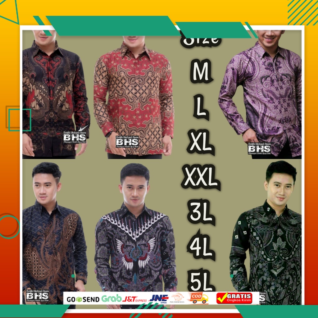 BAJU BATIK PRIA KEREN MODEL BARU /Batik pria Jumbo BIG SIZE XXL XXXL 4XL 5XL | Batik Jumbo | Kemeja 