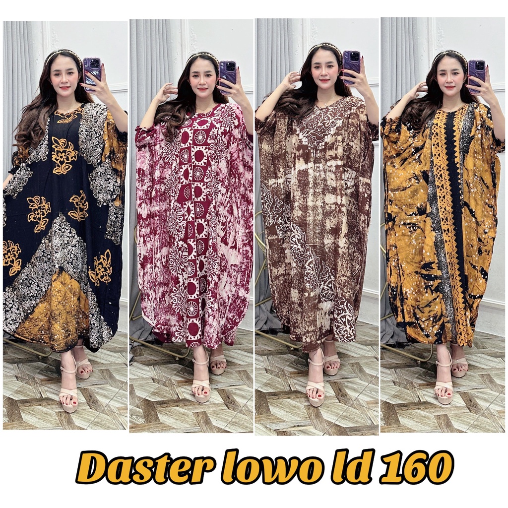 DASTER kaftan Lowo LD170 lowo Kaftan PANJANG 120 MOTIF Bunga Polka Dot