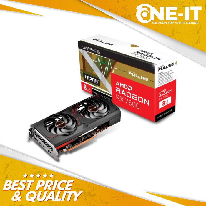 VGA SAPPHIRE PULSE AMD Radeon RX 7600 8GB 8G GDDR6