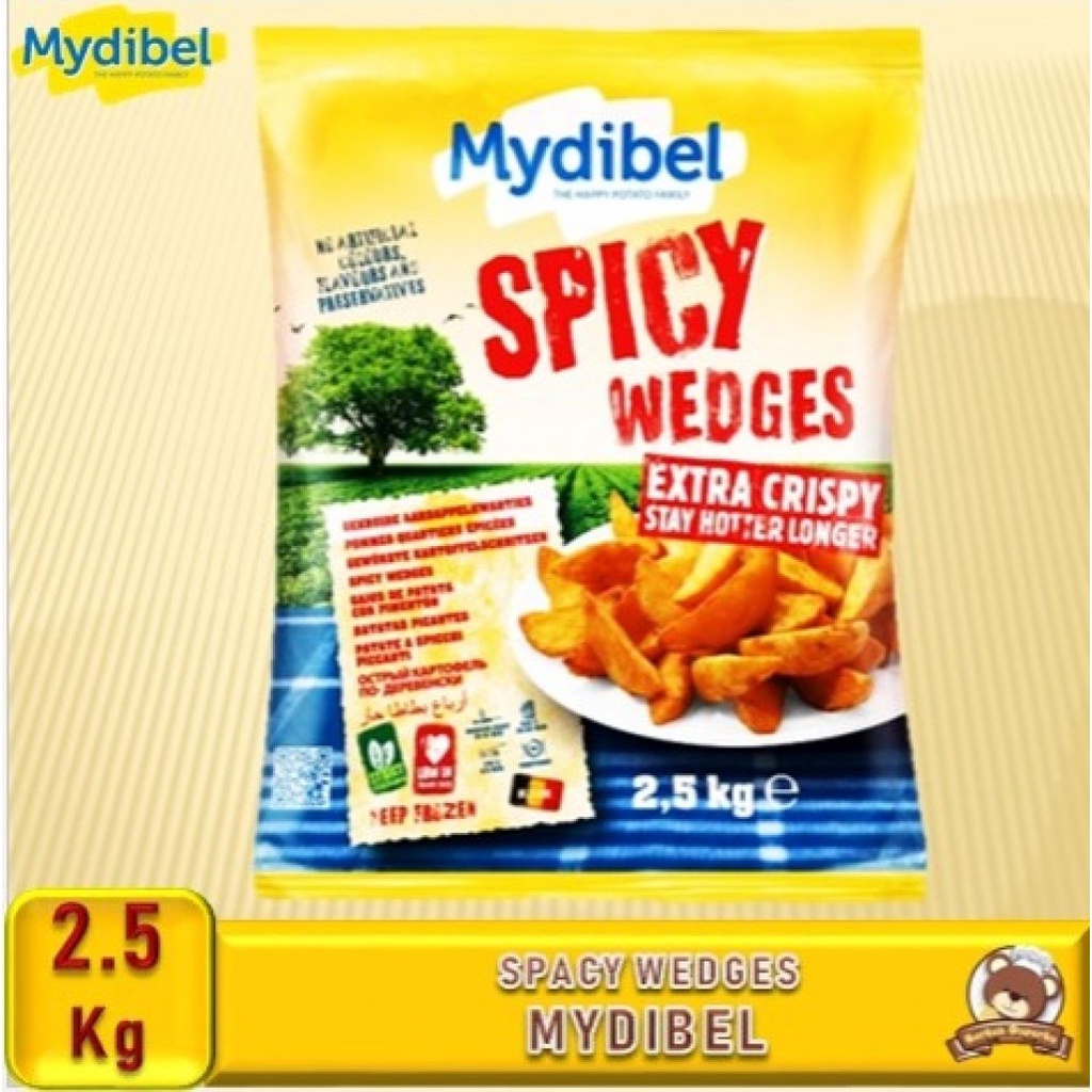 Mydibel Kentang Spicy Wedges Extra Crispy 2,5kg