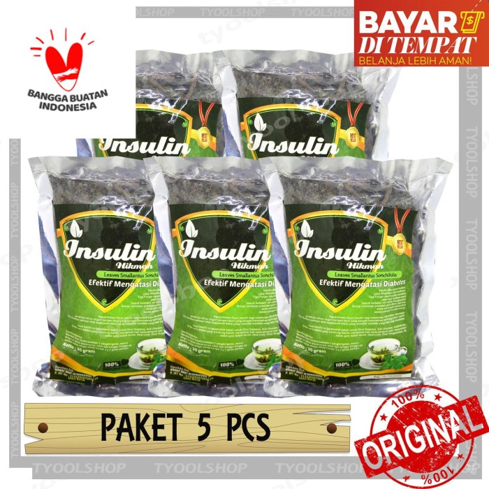 

[ PAKET 5 pcs ] Teh DAUN INSULIN efektif atasi Diabetes