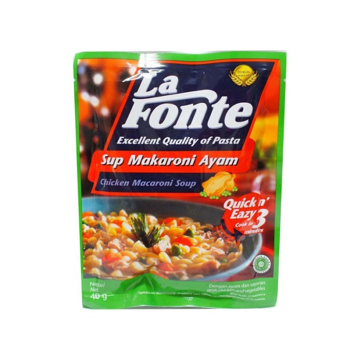 

LA FONTE Sup Macaroni Ayam Macaroni Instant [40 gr]