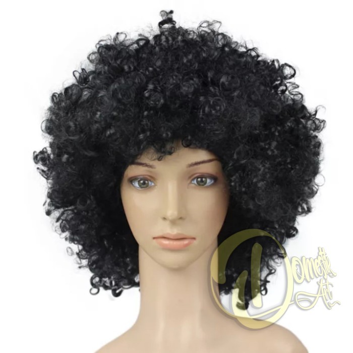 wig rambut wig hitam / rambut badut / wig kribo