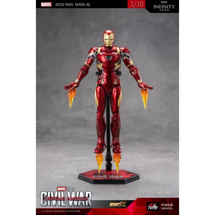 ZD TOYS Marvel IRON MAN MK 46 Ironman Mark 46 Avengers Civil War