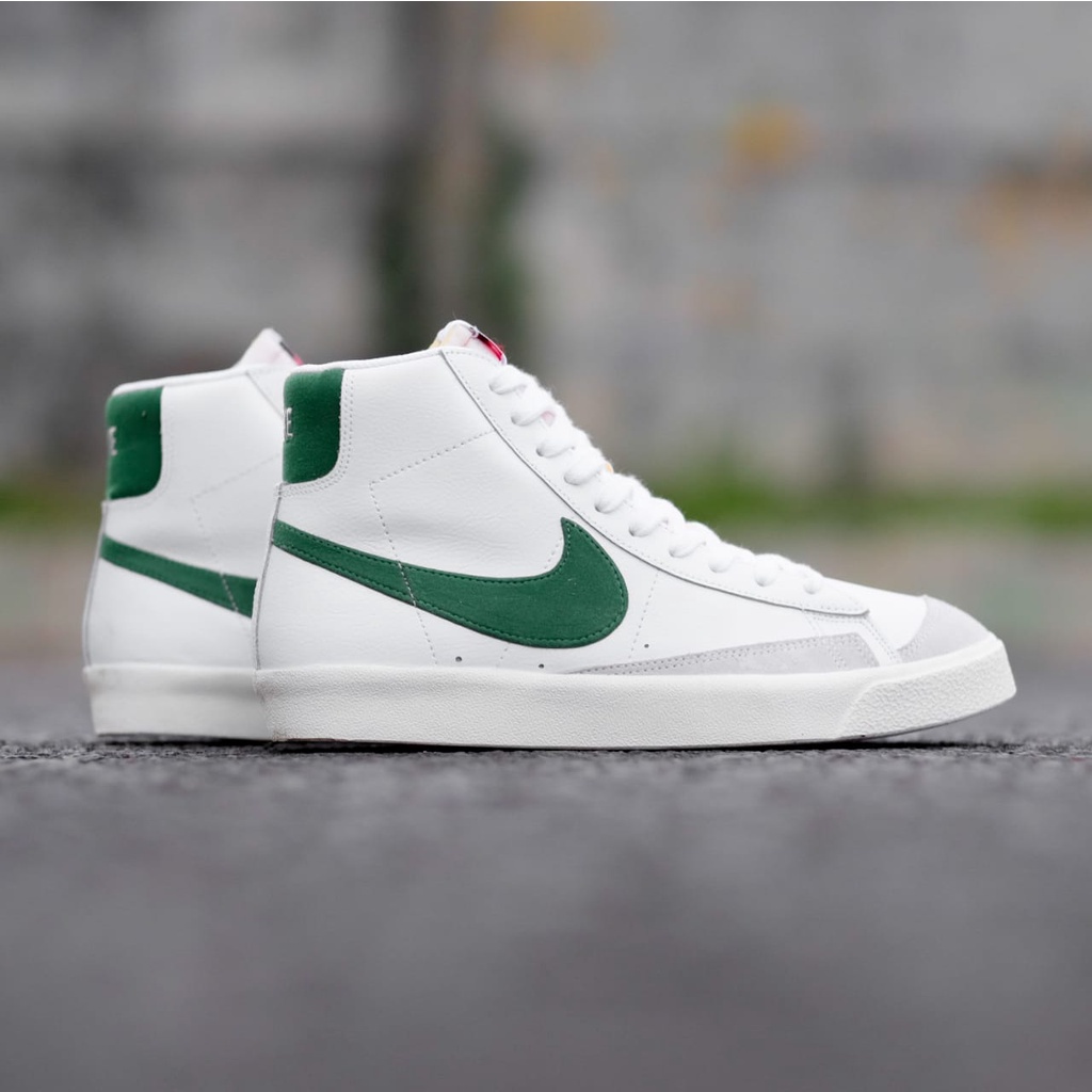 Sepatu N1KE BLAZER MID 77 VINTAGE WHITE GREEN ORIGINAL