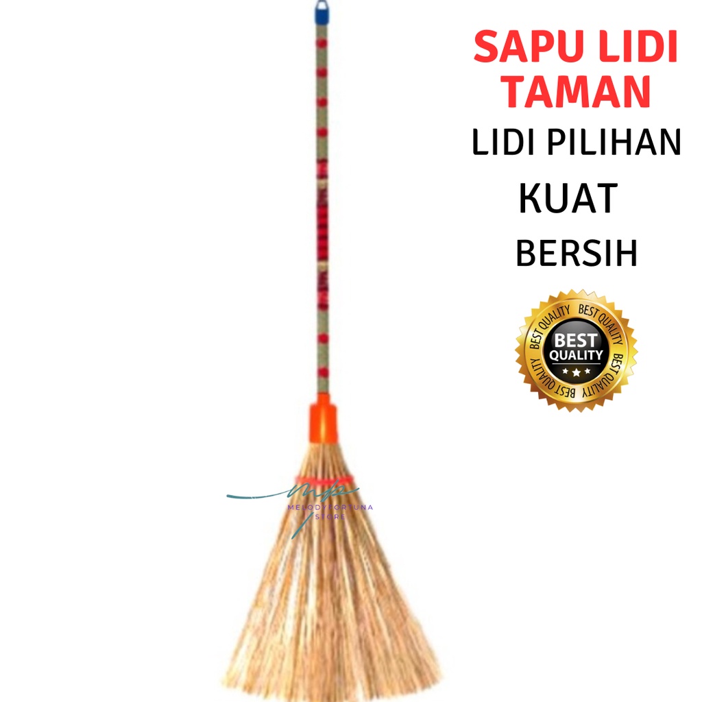 Sapu Lidi Taman Gagang Panjang/Sapu taman lakop orange