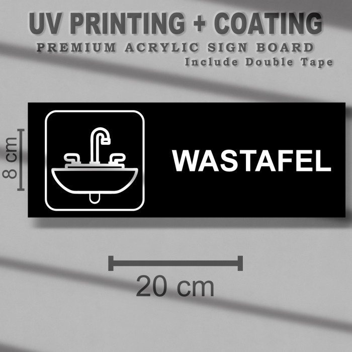 

Label Tanda Wastafel Akrilik - Sign Board Acrylic Cuci Tangan SAUV62