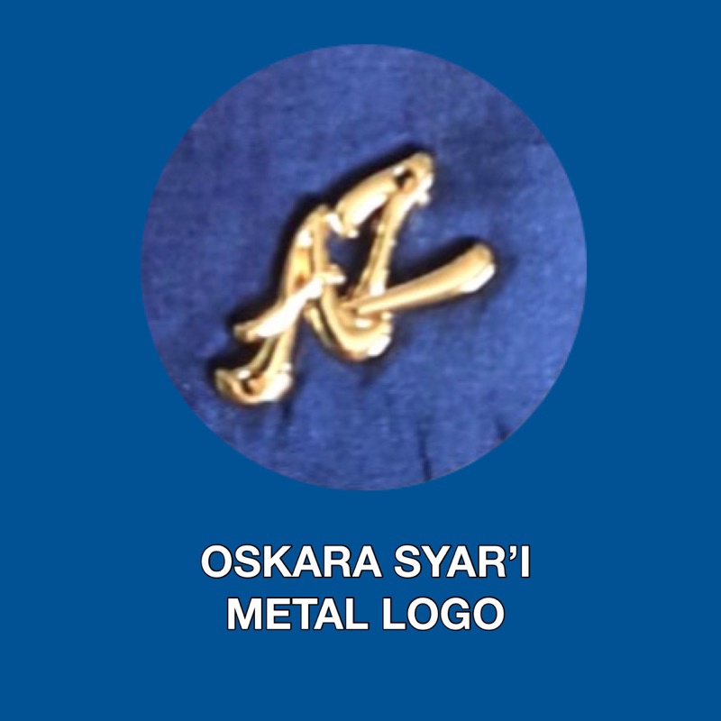 Jilbab Segi Empat Oskara Motif Metal Logo Syar’i Syari Jumbo LC Laser Cut Azara Superfashion