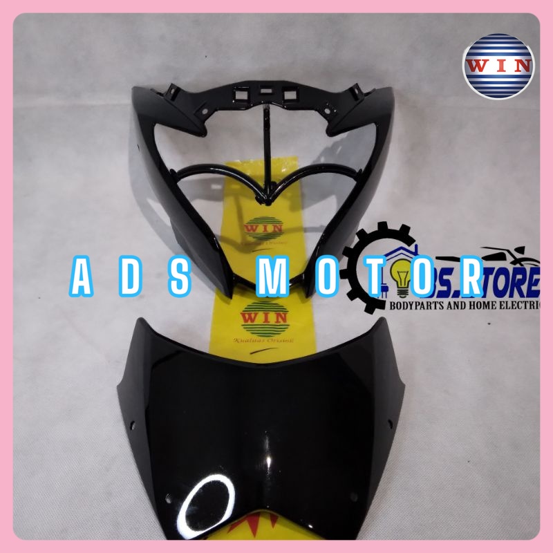 BATOK DEPAN+VISOR SATRIA FU 150 2011 2012 2013 HITAM