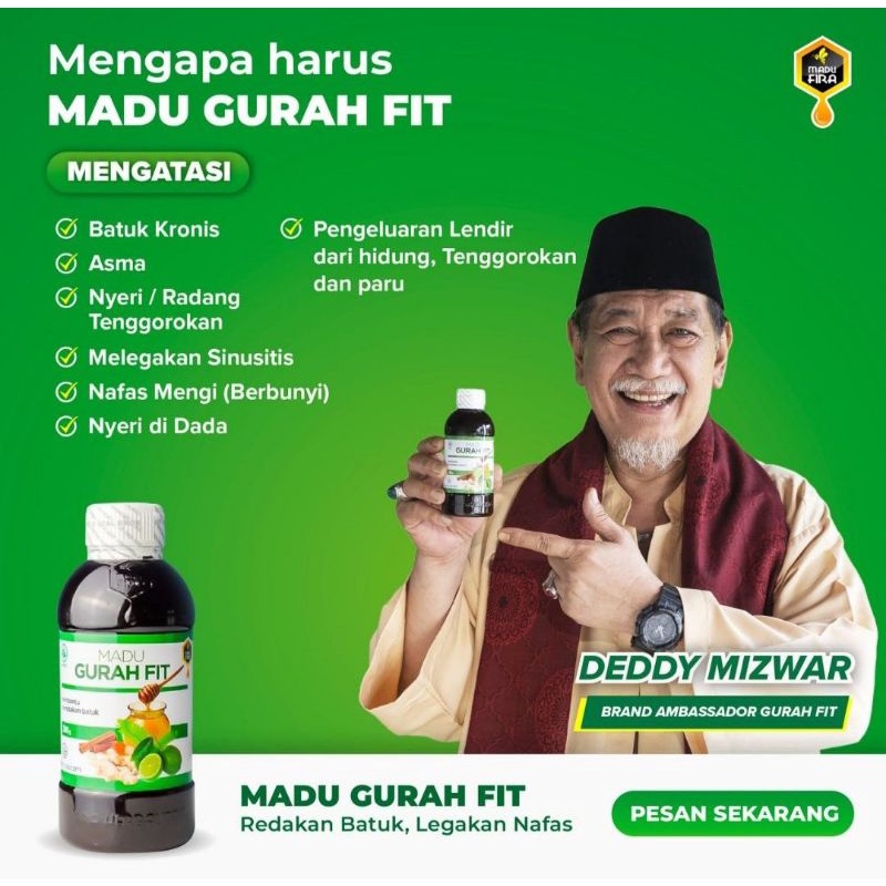 

Madu Herbal GURAH FIT Asli Original Obat Batuk Flu Anak Dan Dewasa Demam Meriang Bronkitis Sakit Tenggorokan Sesak Nafas Asma Paru Sinusitis Radang Tenggorokan TBC