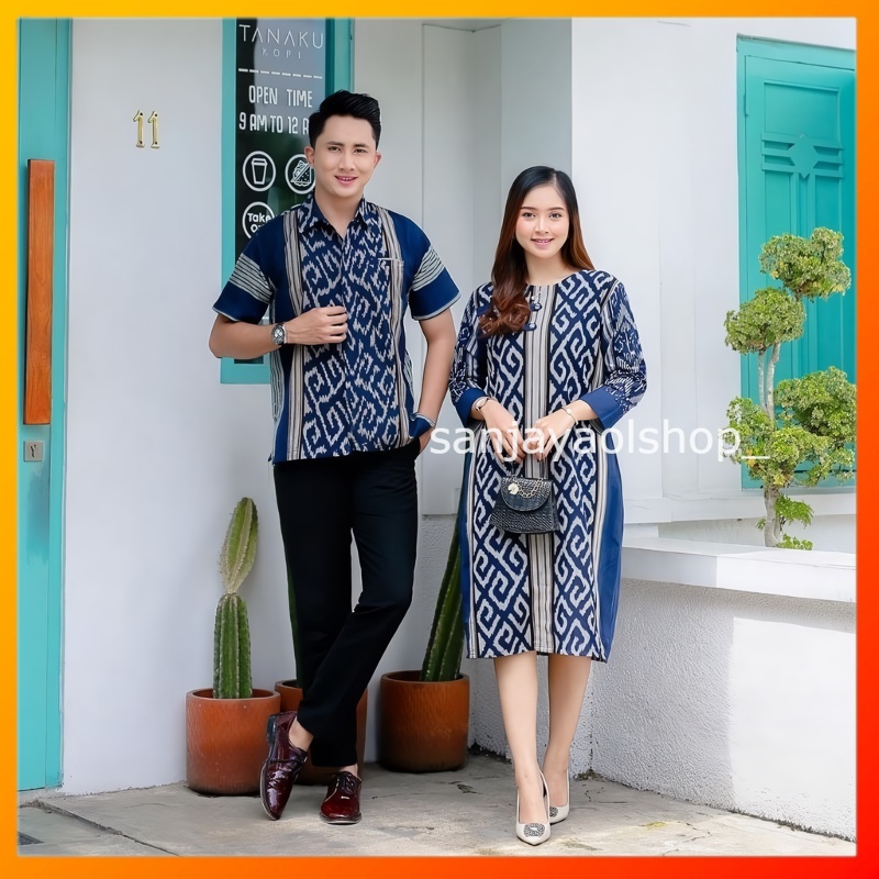 BAJU COUPLE TENUN PASANGAN PREWEDDING KONDANGAN KEKINIAN OUTFIT VIRAL