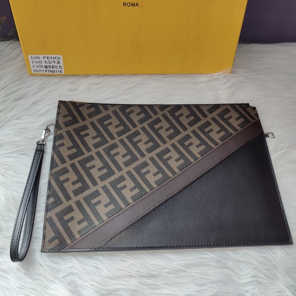 Original 2023 New Fendi Men Fashion All-Match Flat Clutch