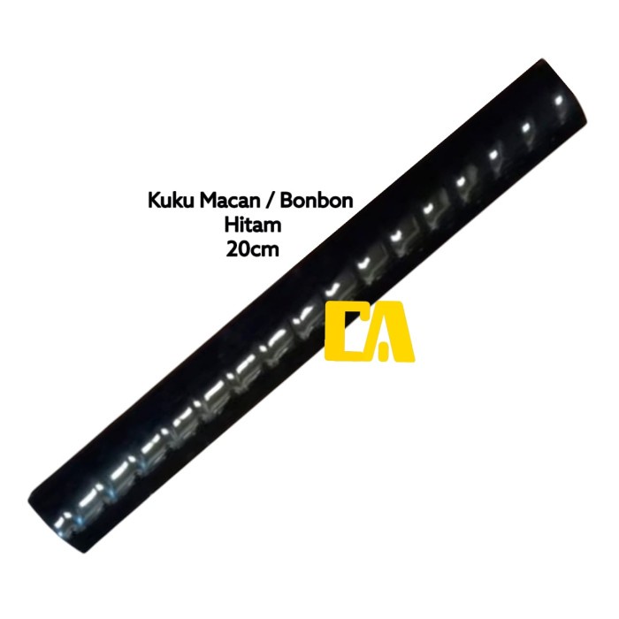 KUKU MACAN / BON-BON / LIS KERAMIK 20CM HITAM / BLACK