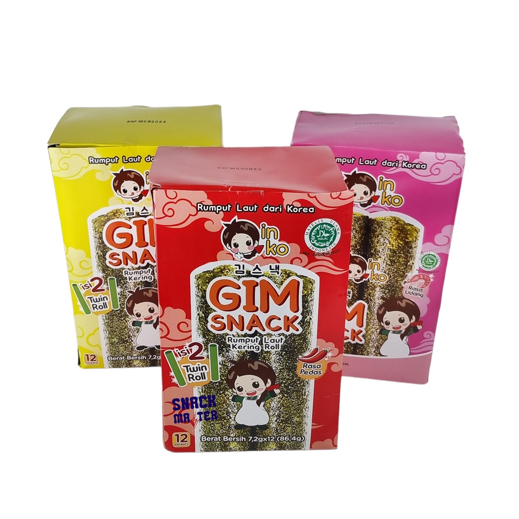 

in Ko Gim Snack Nori Roll Korea BOX - Netto 12 pcs x 7 gr.